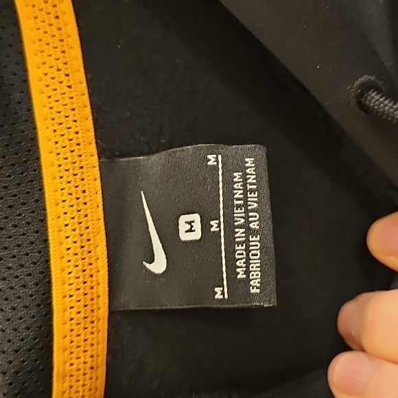 Nike Football Black Hoodie with Gold Swoosh 😃🤩😮 - Picture 6 of 10
